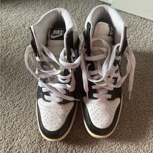 Nike Black & White High-Top Sneakers